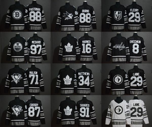 

Men 2019 all tar game jer ey 65 erik karl on hockey 88 brent burn 29 fleury connor 91 teven tamko 34 au ton matthew hockey jer ey