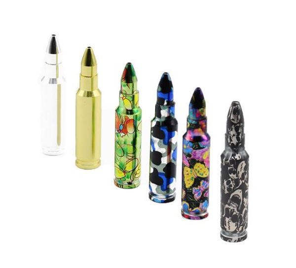 

2018 new portable creative bullet smoking small multicolored pipe large wholesale 90mm creative accessories personality idsup