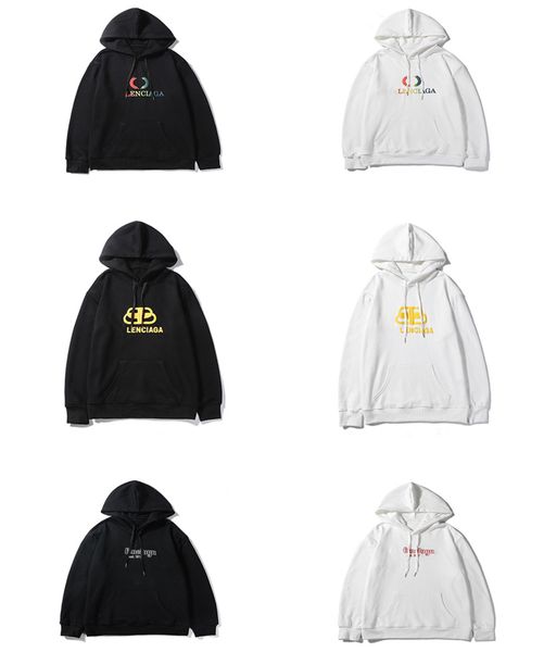 

New 2019 europe pari bb men de igner hoodie men women ca ual cotton weat hirt box logo fear of god hoodie ape pullover, Black