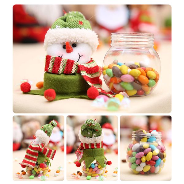 

christmas candy box jar santa claus snowman container decor decoration