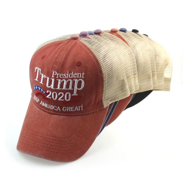 

женщины мужчина 2020 trump бейсболка вышитых make america great снова sun hat регулируемого snapback лоскутного mesh visor cap d22405, Yellow