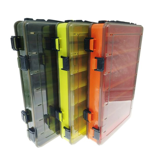 

ocean fishing tackle box double sided portable organization case box for artificial baits lure fishing equipment