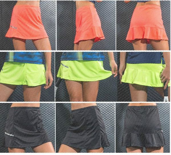 

women tennis skorts brand summer short skirts quick drying gym fitness yoga running table tennis sport skorts yoga, White;yellow