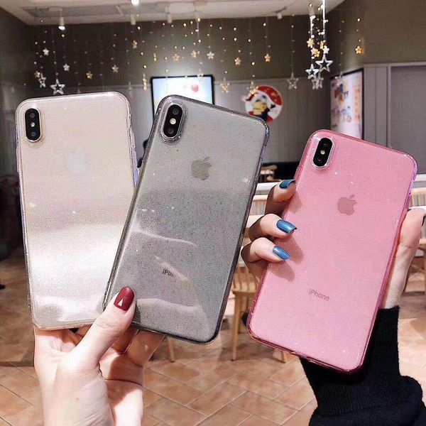 

краткое применение iphone11amx мерцающий порошок tpu мобильный телефон мягкая оболочка apple 78plus прозрачный защитная оболочка xr