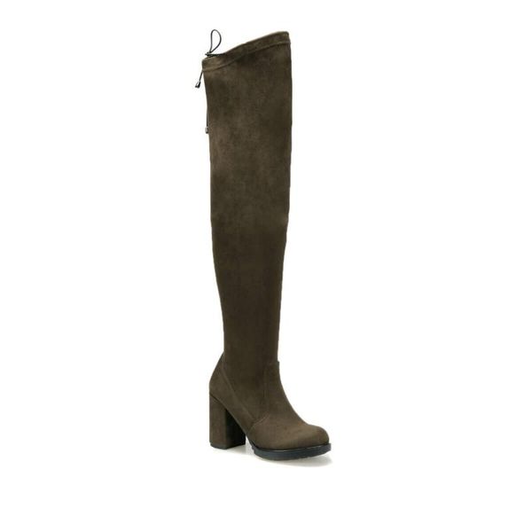 

flo morro56z suede khaki women 's boots butigo, Black