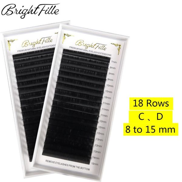 

false eyelashes 18 rows lashes natural 7-15mm mix eyelash extensions individual soft eye 0.07/0.10/0.15mm thickness fake