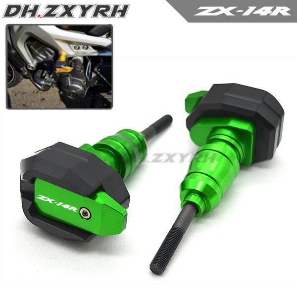 

motorcycle accessories cnc aluminum engine guard pad frame sliders crash protector for zx-14r ninja zx14r 2012-2018
