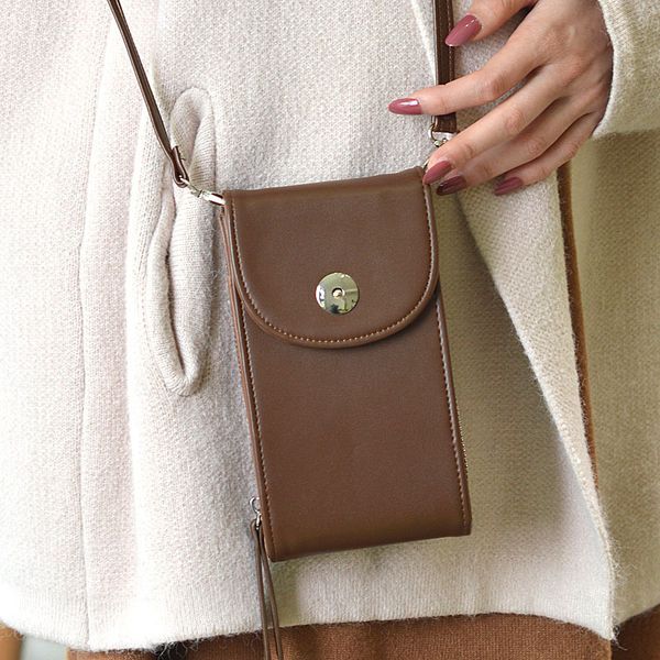 

2019 korean mini long mobile phone bag fashion student coin purse multi-function crossbody bag small bolso mujer