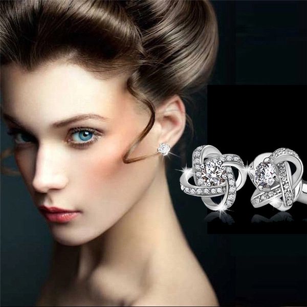 

woman earrings simple fashion eternal star stud earring women jewelry boucles d oreille femme aretes de mujer, Golden;silver