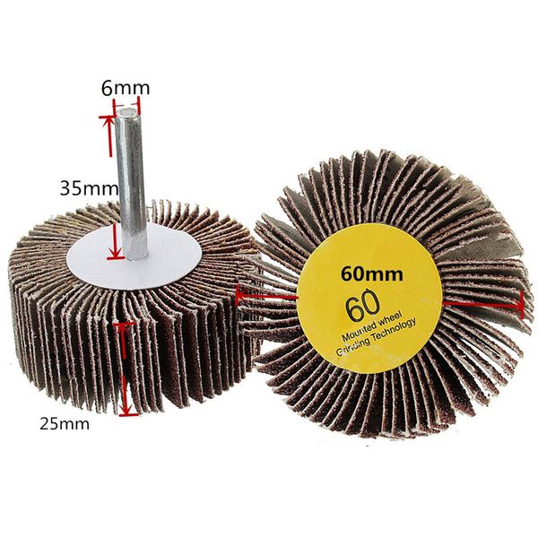 

price flap wheel emery cloth glue with resin disc sanding abrasive for drill 6mm shank 60 or 80 grit mesh 60x25mm