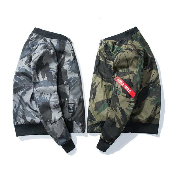 

zozowang spring and autumn men's jacket camouflage jacket man coats double-sided outerwear overcoat plus size 3xl, Black;brown