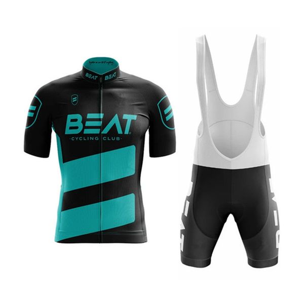 

2020 new beat men cycling jersey pro summer short sleeve shirts maillot ropa ciclismo bib shorts suits mtb cycle clothes, Black;blue