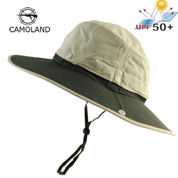 

2 in 1 upf 50+ waterproof long wide brim bucket hat men women boonie hat summer uv protection hiking fishing outdoor sun