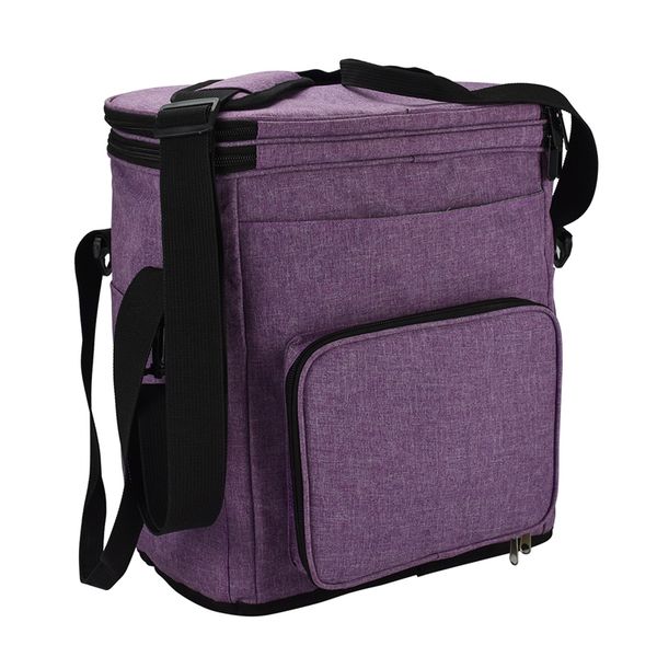 

knitting bag, yarn storage tote bag with compartments for yarn, knitting needles, unfinished projects and other accesso