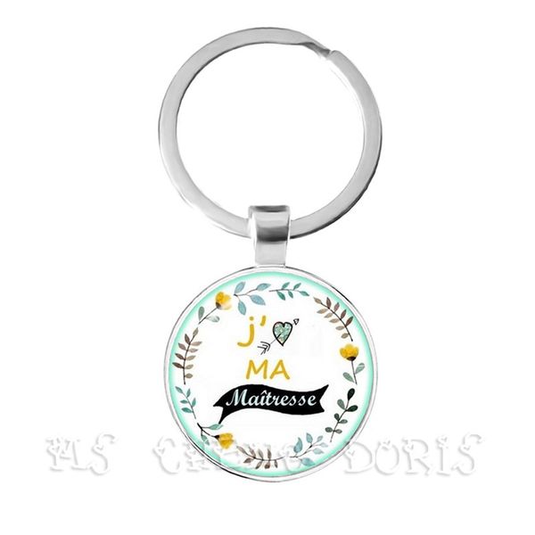 

fashion teacher gift super mistress keychain charm thanks mistress jewlery keyrings jewelry for gratitude gift, Silver