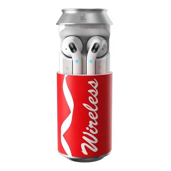 

h35t стаканчики tws wireless bluetooth 5,0 cola наушники мини-вкладыши наушники подарочные бутылки творческий earbuds цилиндр натяжение науш
