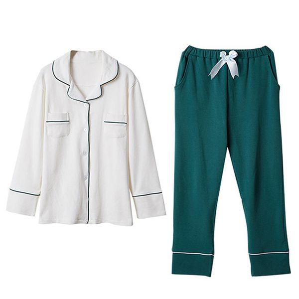 

2019 осень пижамы устанавливает женщины с длинным рукавом пижамы пижамы белье пижамы mujer домашняя одежда отложным воротником пижамы пижамы, Blue;gray