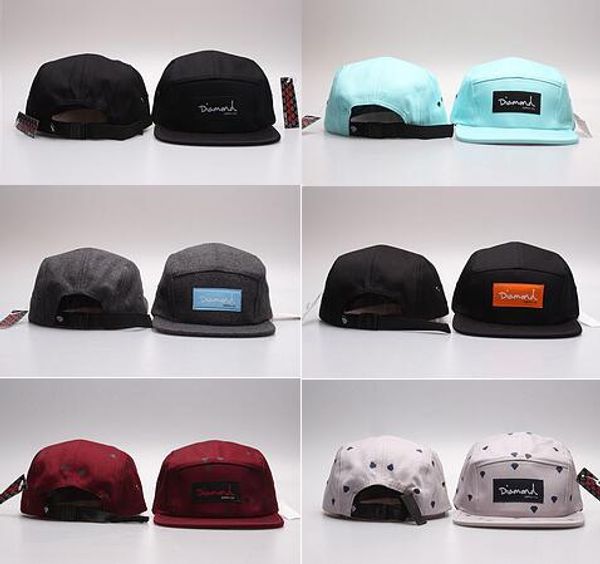 

2019 новый бриллиантовый кость Snapback Бейсбол Snapbacks 5 панель Регулируемые Snap Back Back Шап