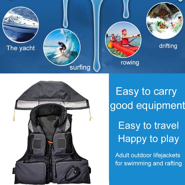 

мужчины женщины рыбалка спасательный жилет открытый воды спорт безопасность жизни для лодки дрейфующих выживания купальники colete зимняя ры