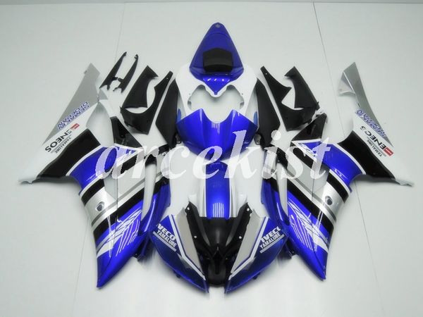 

4 gifts new abs full fairings kit fit for yamaha yzf-r6 2008 2009 2010 2011 2012 2013 2014 2015 2016 bodywork set blue silver