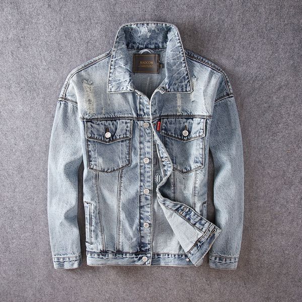 

2020 luxury mens designer denim jackets hip hop men women retro jacket blue black fashion mens outerwear m-4xl, Black;brown