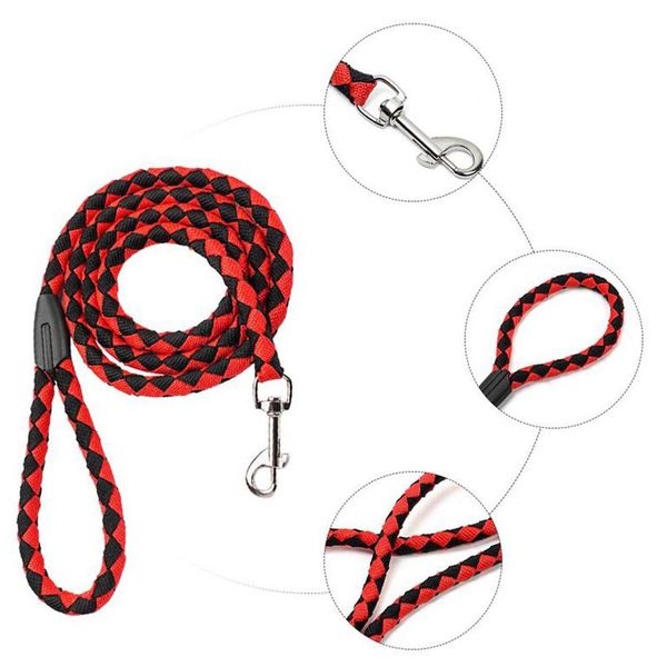 

lanlan easily controlled pet braided leash rope for dog outdoor walking