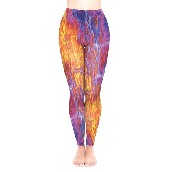 

leggings women cotton leggins high waist warm push up legging elastic gothic workout fitness pants punk l, Black