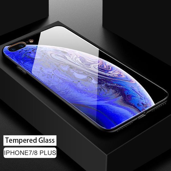 

[tongtrade] tempered glass case for iphone 11 pro x xs max 8 7 6s 5s plus samsung note 10 huawei p30 p20 pro p smart 2019 wallpaper case