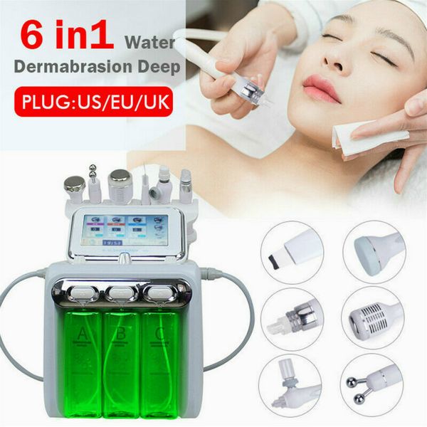 

6 in 1 h2-o2 multifunction hydra dermabrasion rf bio-lifting spa facial machine aqua facial cleaning machine water peeling dermabrasion