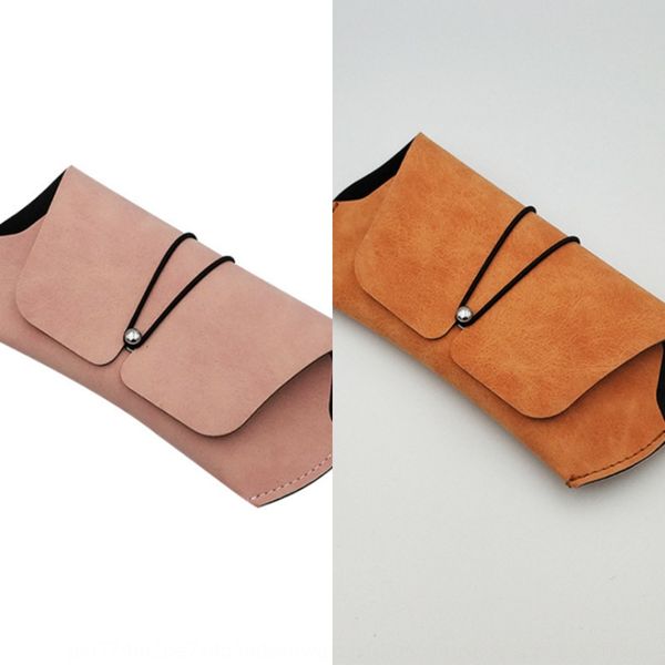 

imitation leather flocking box sun sunglasses storage leather cover round nail cable sunglasses packaging box