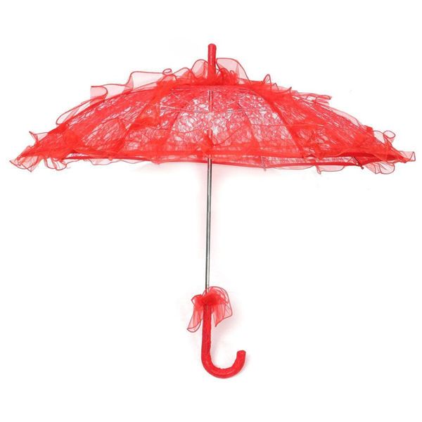 

lace parasol wedding lace flower wedding bride parasol umbrella red