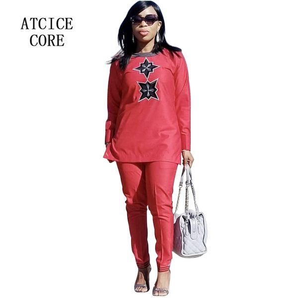 

new fashion design african clothing for women soft material dashiki for ladies w013#, Red