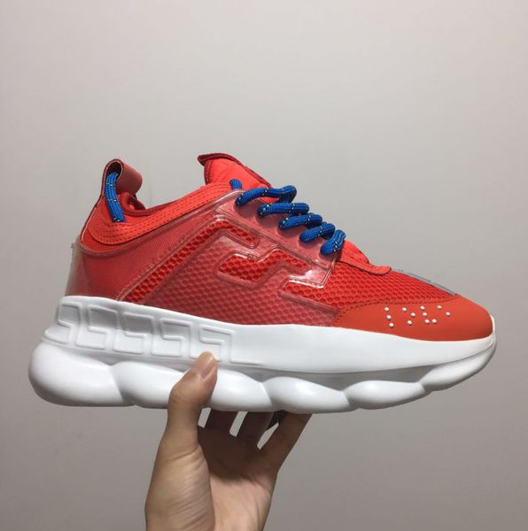 

new chain reaction luxury designer shoes for sale luxury fashion men and women casual shoes, White;red