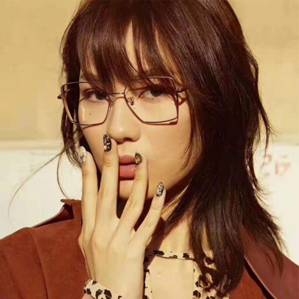 

blue light computer glasses metal frame transparent diamond glasses frames for women brand clear lens eyeglasses 2019, Black