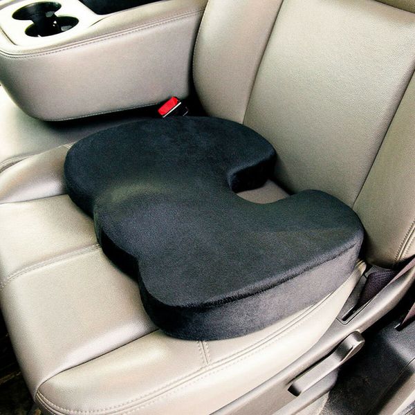 

1 pcs black u shape car seat cushion protector sit cover mat pad protect lower back spinal for universal car office home