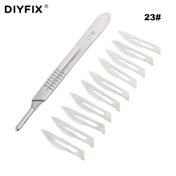 

carbon steel scalpel knives 11# 23# blades with handle scalpel diy cutting tool pcb repair animal wood knife