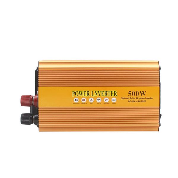 

car solar inverter dc 12v 24v 48v to ac 220v 500w auto inverter voltage transformer converter with usb led display