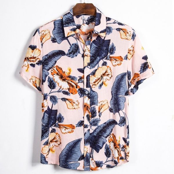 

ebya hawaii style leisure time sandy beach on vacation printing male shirt cs115, White;black
