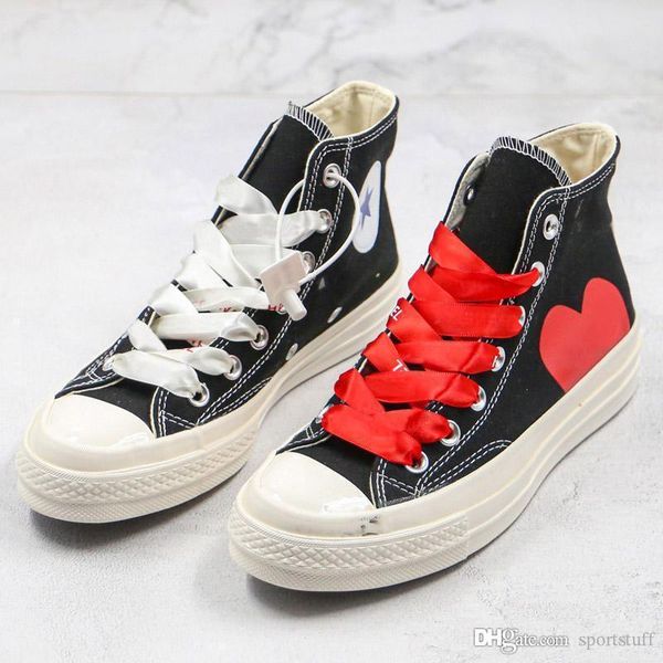 

2020 мода 1970 большие глаза играть chuck 70 сердце 70 cdg играть холст обувь skateshoes 1970 совместно имя повседневная обувь скейтборда кр, Black