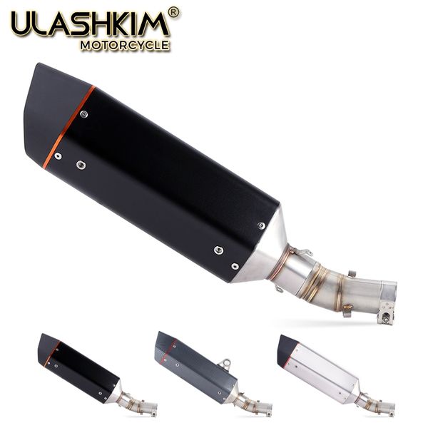 

er 6n 6f мотоцикл глушителем среднего звена труба полная система скольжения на для er6n er6f ninja650r 2012-2016 db killer