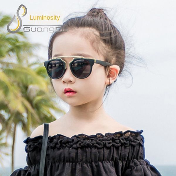 

star baby sun parent-child fashion cat's eye sunglasses children's sunglasses, Blue