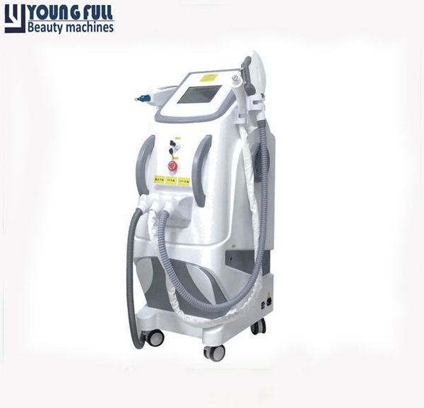 

radio frequency e-light ipl beauty machine for face lift and wrinkle remover laser hair tattoo removal rf thermo (shrink) lifting, Black