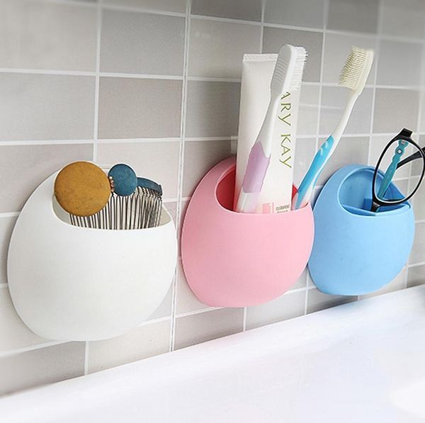 

new toothbrush holder bathroom kitchen family toothbrush suction cups holder wall stand hook cups organizer hot