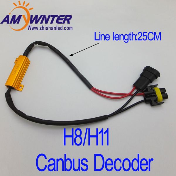 

amywnter h8 h11 50w 6ohm car led canbus headlamp load resistor for fix led bulb fast hyper flash turn signal selling