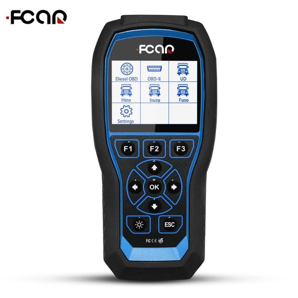 

fcar f506 hd дизельный грузовик obd2 сканер сверхмощный грузовик и автомобиль 2 в 1 obd2 автомобильный сканер для диагностики автобуса экска