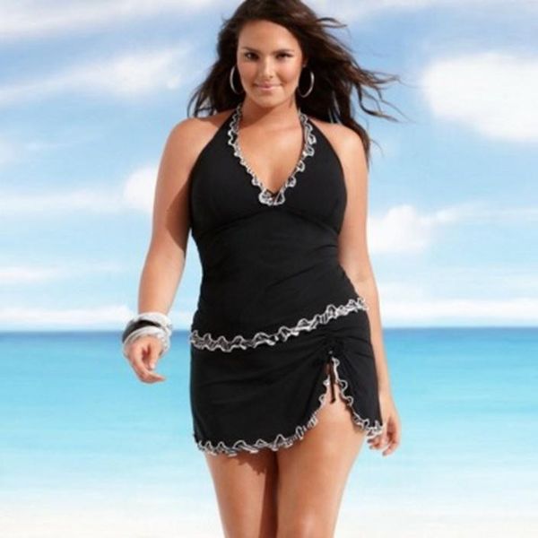 

3xl женщины плюс размер бикини push-up проложенный swimwear двухкусочный пляжная купальный костюм для женщин tankinies купальник для девочек, White;black