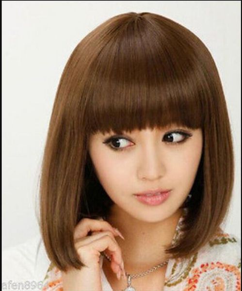 Wig Pro Fashion Party Cosplay Brown Natural Healthy Wig Short