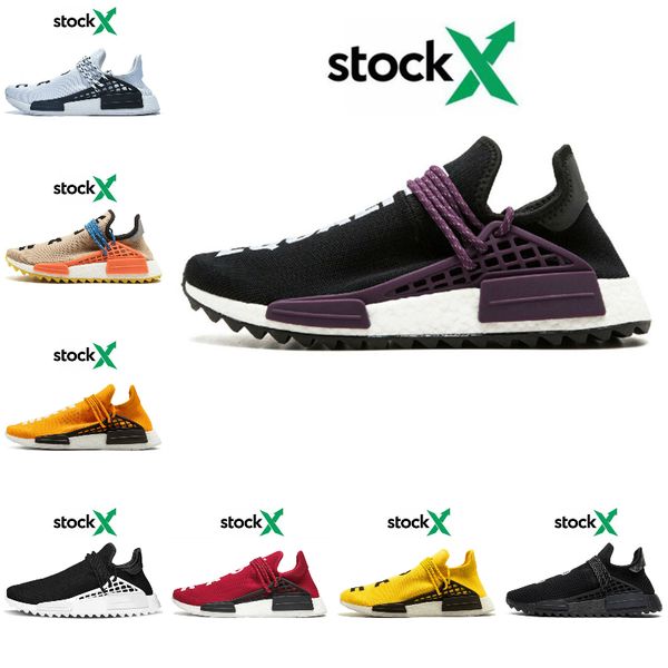

stock x nmd human race shoes humanrace infinite species r1 running men women pharrell williams triple black white human races sneakers