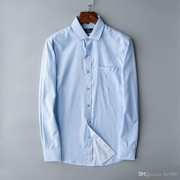 

бесплатная доставка осень и зима 2019 новый высококачественный дизайнер мужской моды с длинным рукавом рубашки поло повседневная мужская руб, White;black