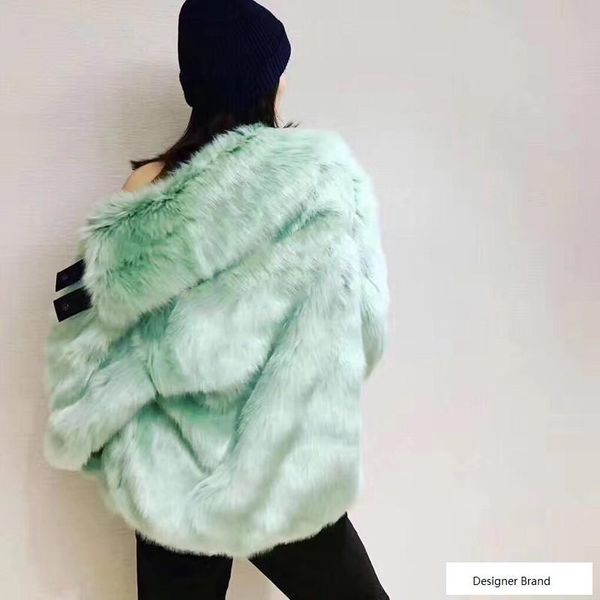 

19 ambu h faux fur bomber jacket winter warm fur coat couple fa hion black green artificial fur treet outerwear hfymjk198